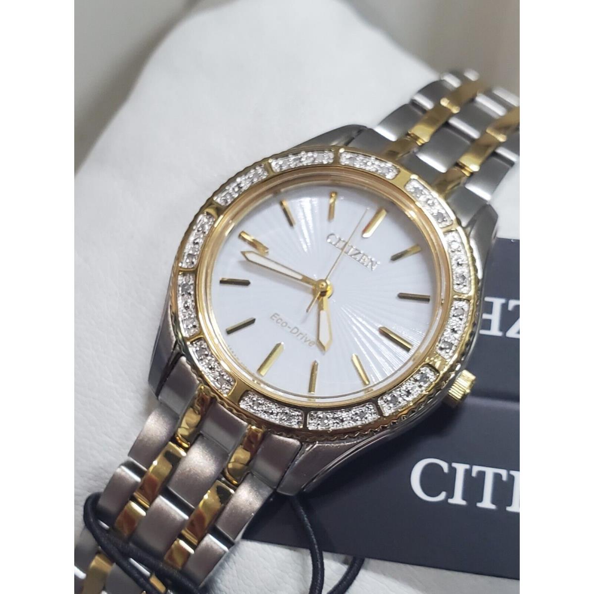 Citizen Women`s EM0244-55A Analog Display Quartz Two Tone Watch