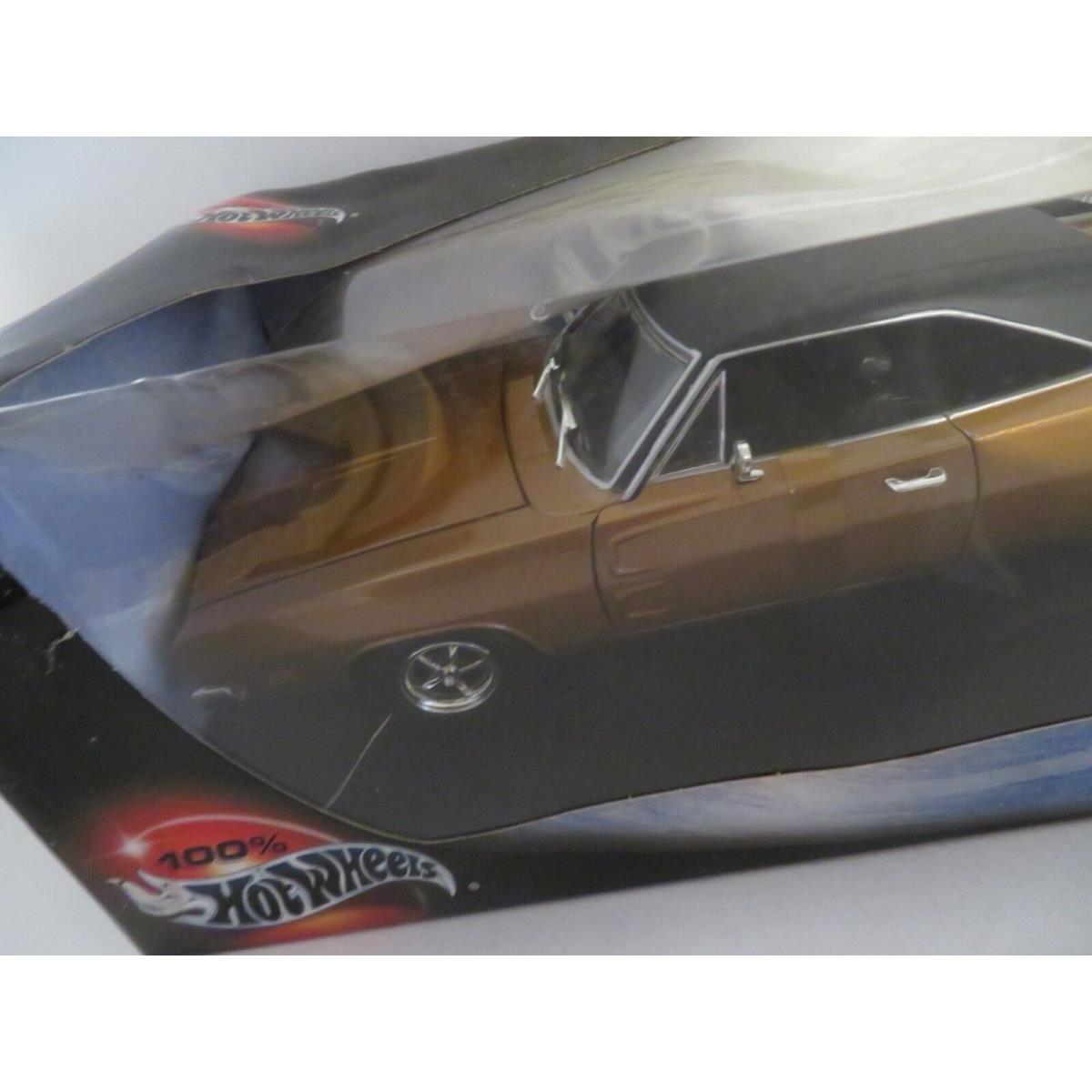 Hot Wheels 1969 Dodge Charger Copper 1:18 Scale W/box