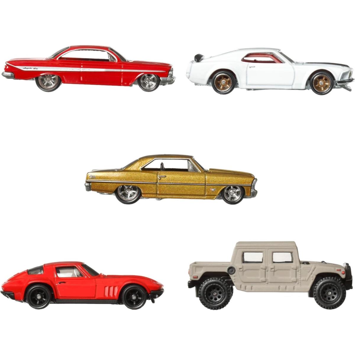 Cars Premium Fast Furious 1:64 Scale 5-Pack Die-cast Toy Cars For