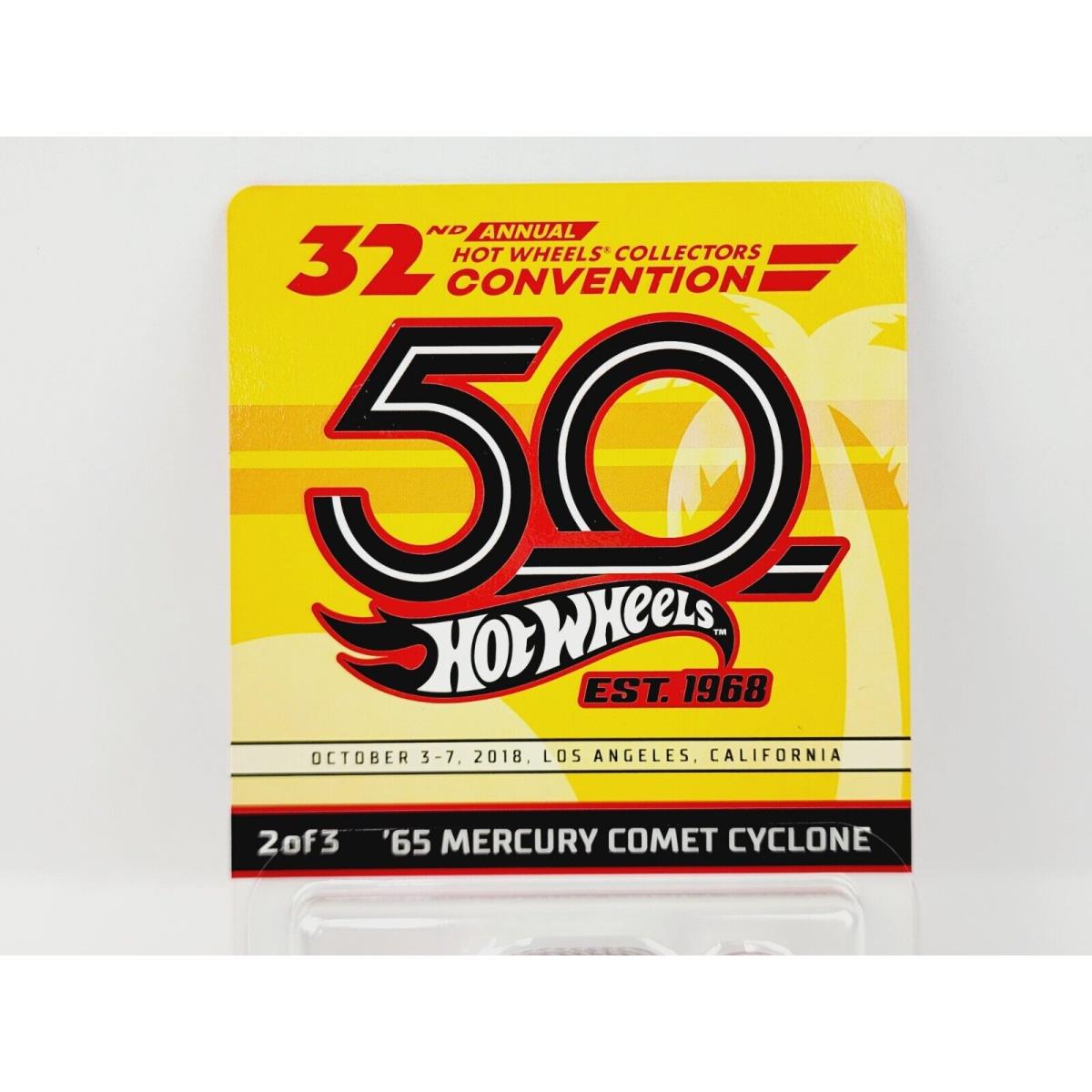 Hot Wheels 32ND Convention `65 Mercury Comet Cyclone 4205 Very Nice JT421