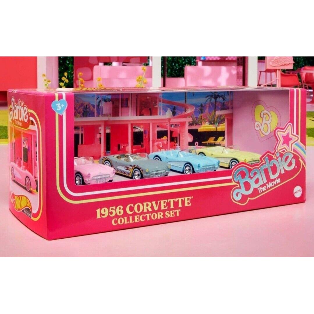 Hot Wheels Premium Barbie The Movie 1956 Corvette Collector Set HRL24-0910