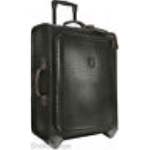 Bric`s Bric`s Safari 27 Trolley w/ Suiter Black Suitcase w/ Leather Trim Made in Italy
