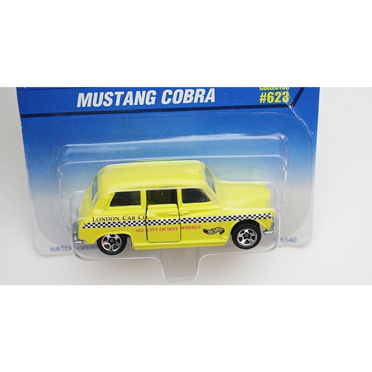 1996 Hot Wheels Error Card/car `mustang Cobra` / London Taxi Both Versions Rare