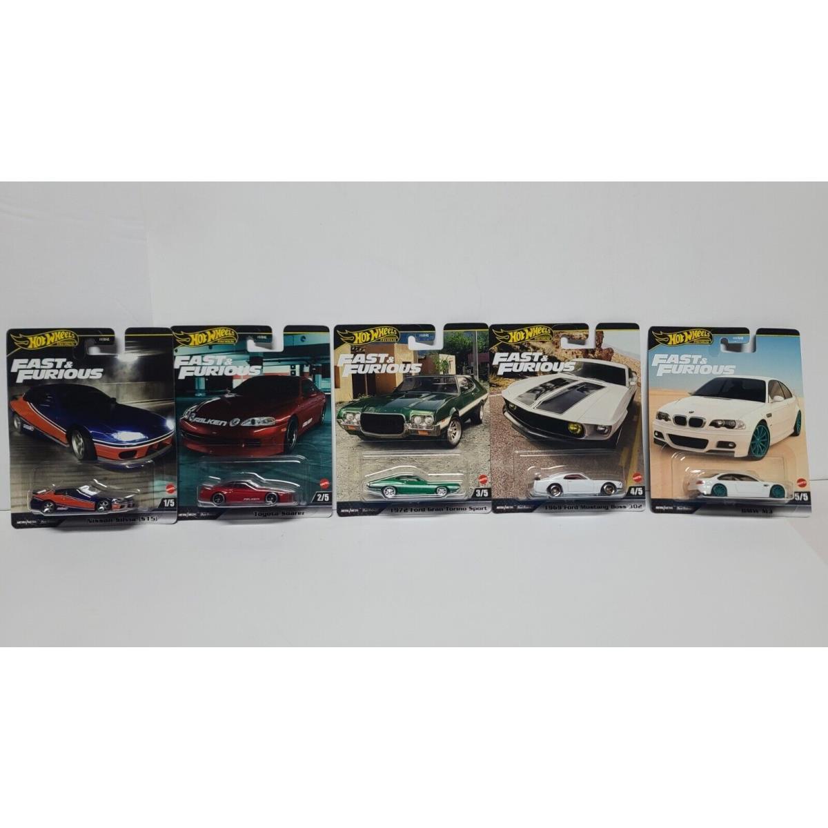 2024 Hot Wheels Premium Fast and Furious Complete Set Of 5 Mix 2