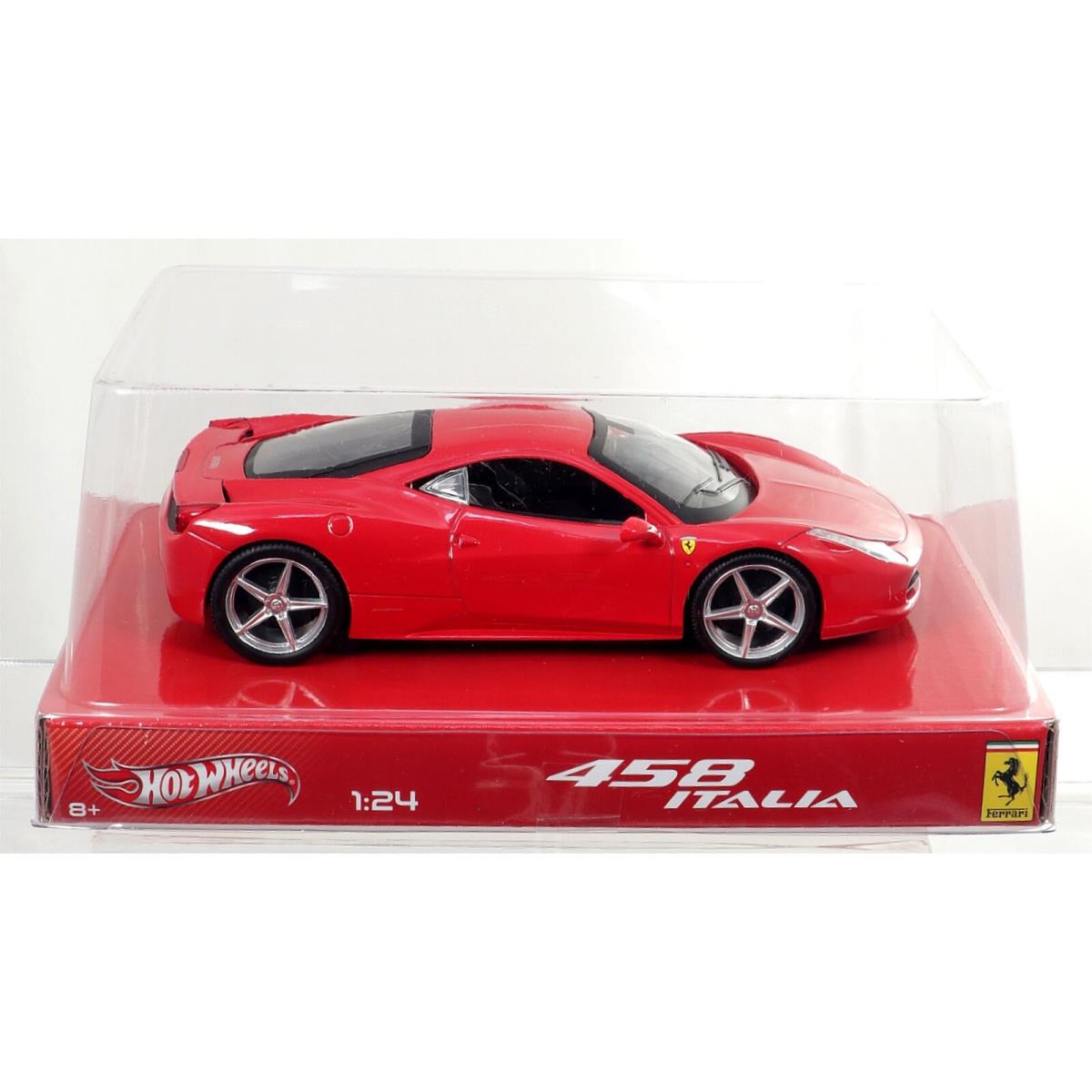 Hot Wheels Ferrari 458 Italia BCK04 Never Removed From Box 2013 Red 1:24