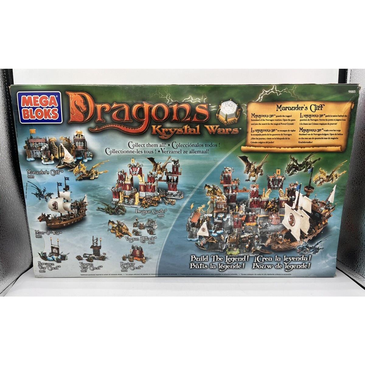 Mega Bloks Construx Marauder`s Cliff Krystal Wars Dragons 9885 Read