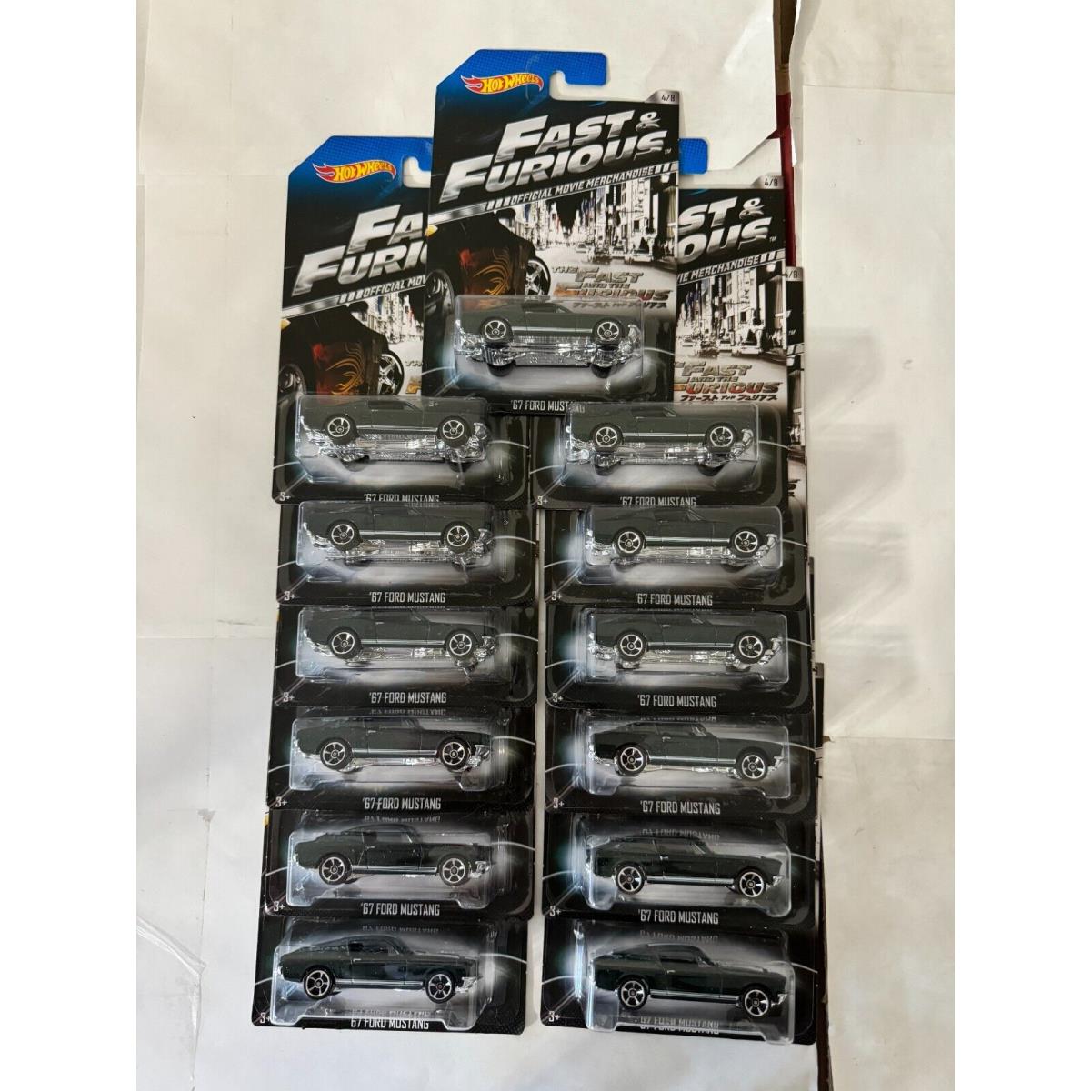 Hot Wheels Fast Furious `67 Ford Mustang Set of 13 C20