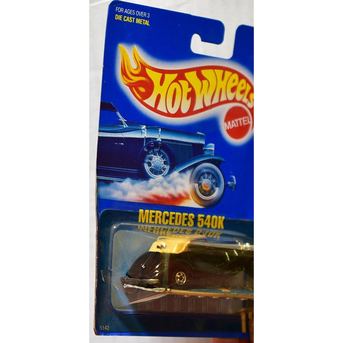 Hot Wheels 1989 Blue Card Mercedes 540K 18 03 W+