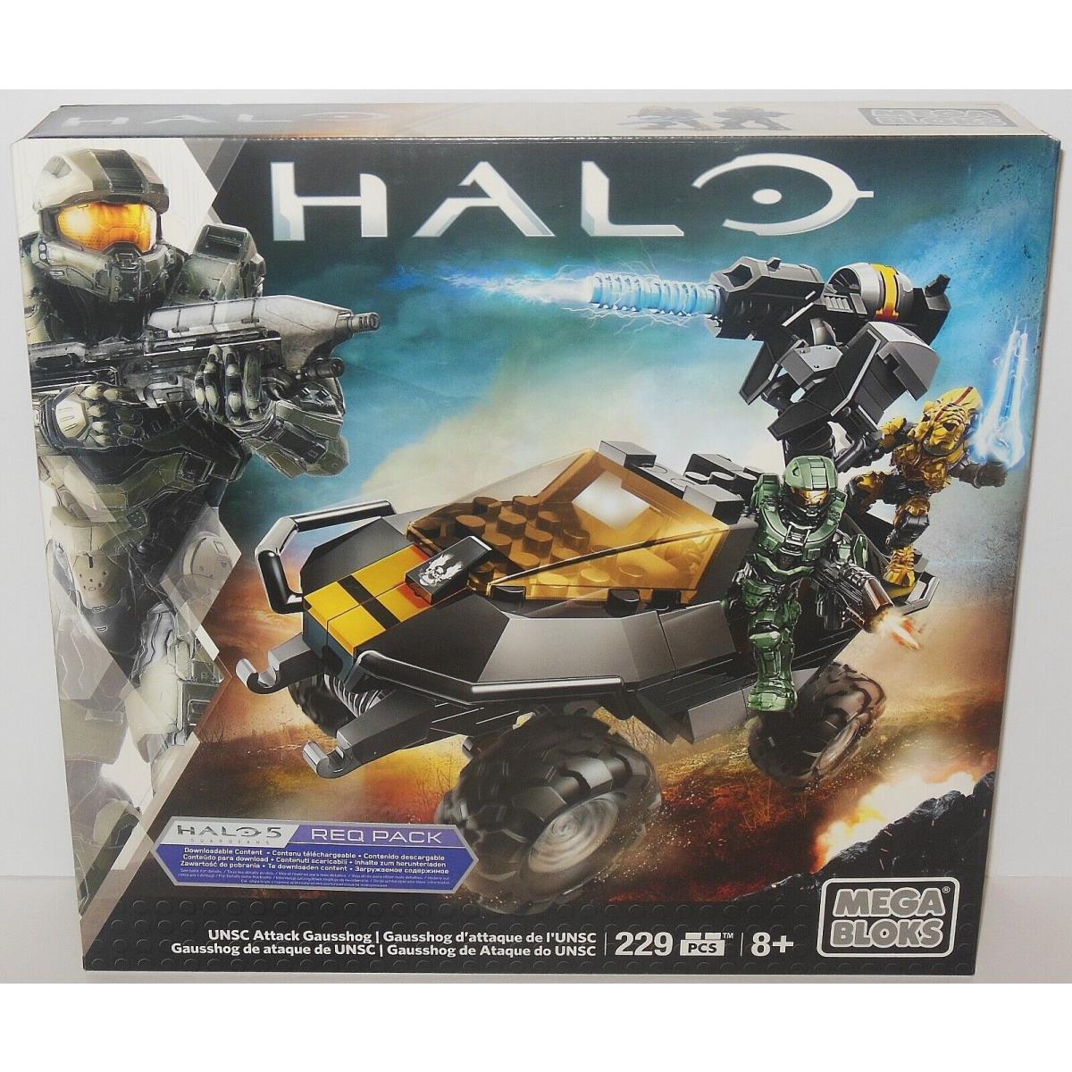 New: Mega Bloks: Halo Usnc Attack Gausshog CNG66 Retired Set