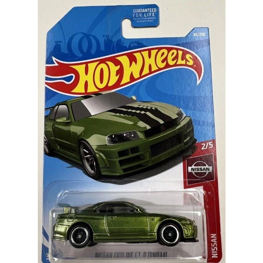 Hot Wheels Super Treasure Hunt Nissan Skyline Gt-r R34 Green Gucazilla