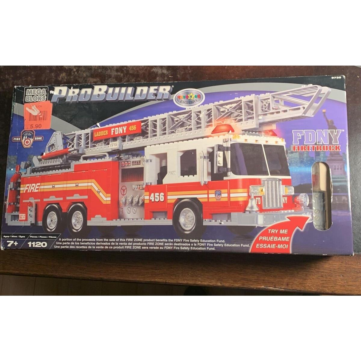 Mega Bloks Fdny Fire Engine 9735