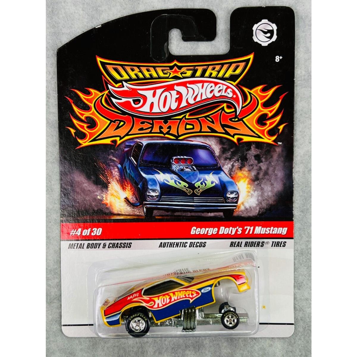 Hot Wheels Drag Strip Demons George Doty`s `71 Mustang Funny Car H4