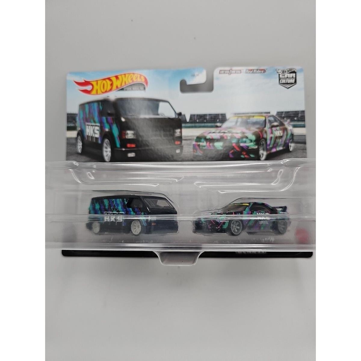 Hot Wheels Premium 2 Pack Hks Nissan Skyline BCNR33 R33 Gtr Mbk Van 1:64