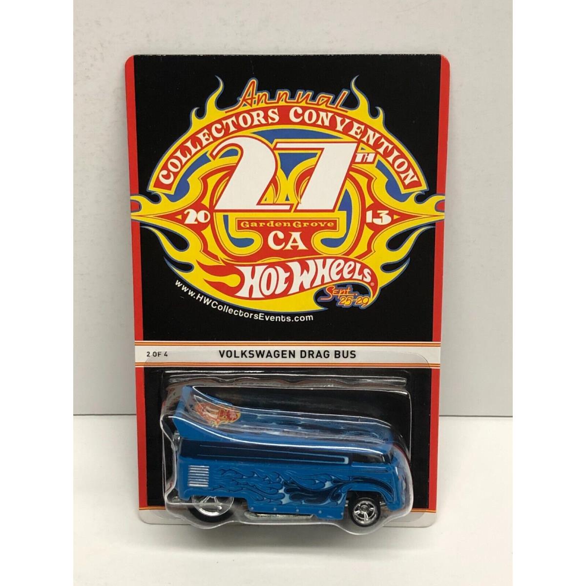 Hot Wheels 2013 27th Collectors Convention Volkswagen Drag Bus Limited Edition