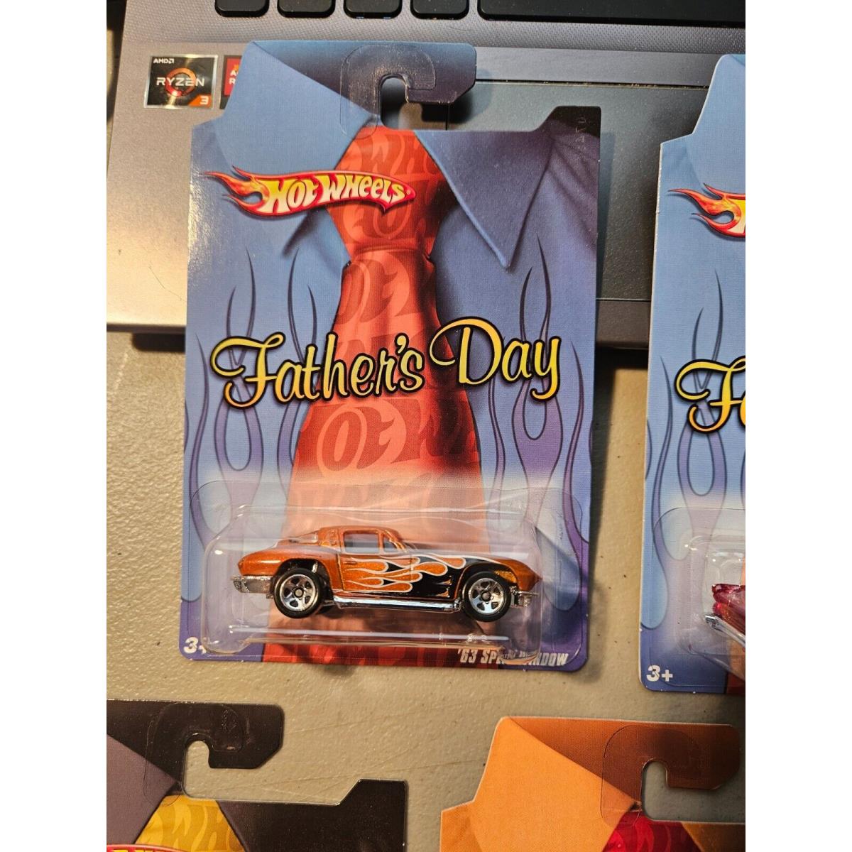 Set OF 5 2008 Hot Wheels Father`s Day Tie Set Dairy Delivery Vette Nomad Bel Air