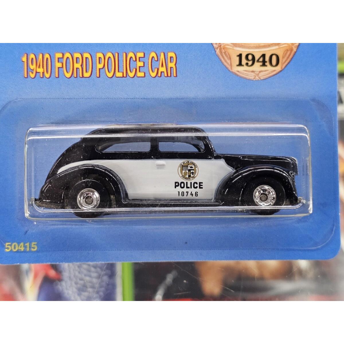 Bob Hope Lapd Hot Wheels 1940 Ford Police Car Special Edition 50415 Rare Find