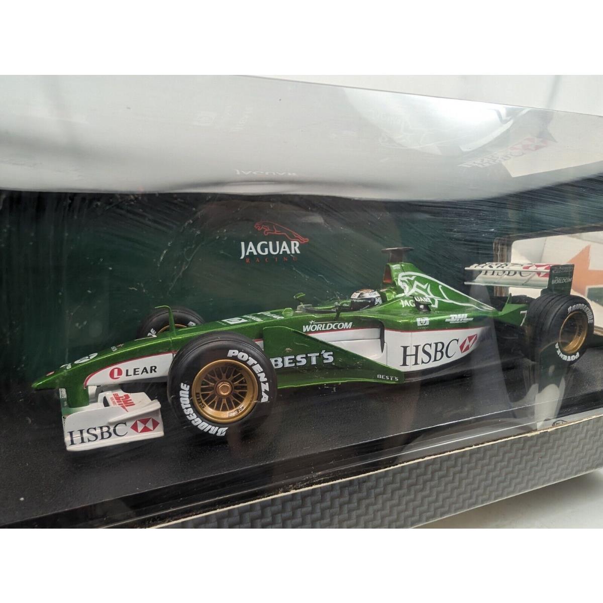 1/18 Hot Wheels 2000 Eddie Irvine Jaguar R1 Racing Race Livery 26741 Diecast Box