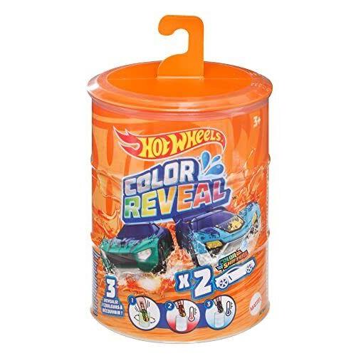 Color Reveal Multipack with 2 Surprise Cars That Change Deco in Warm Icy