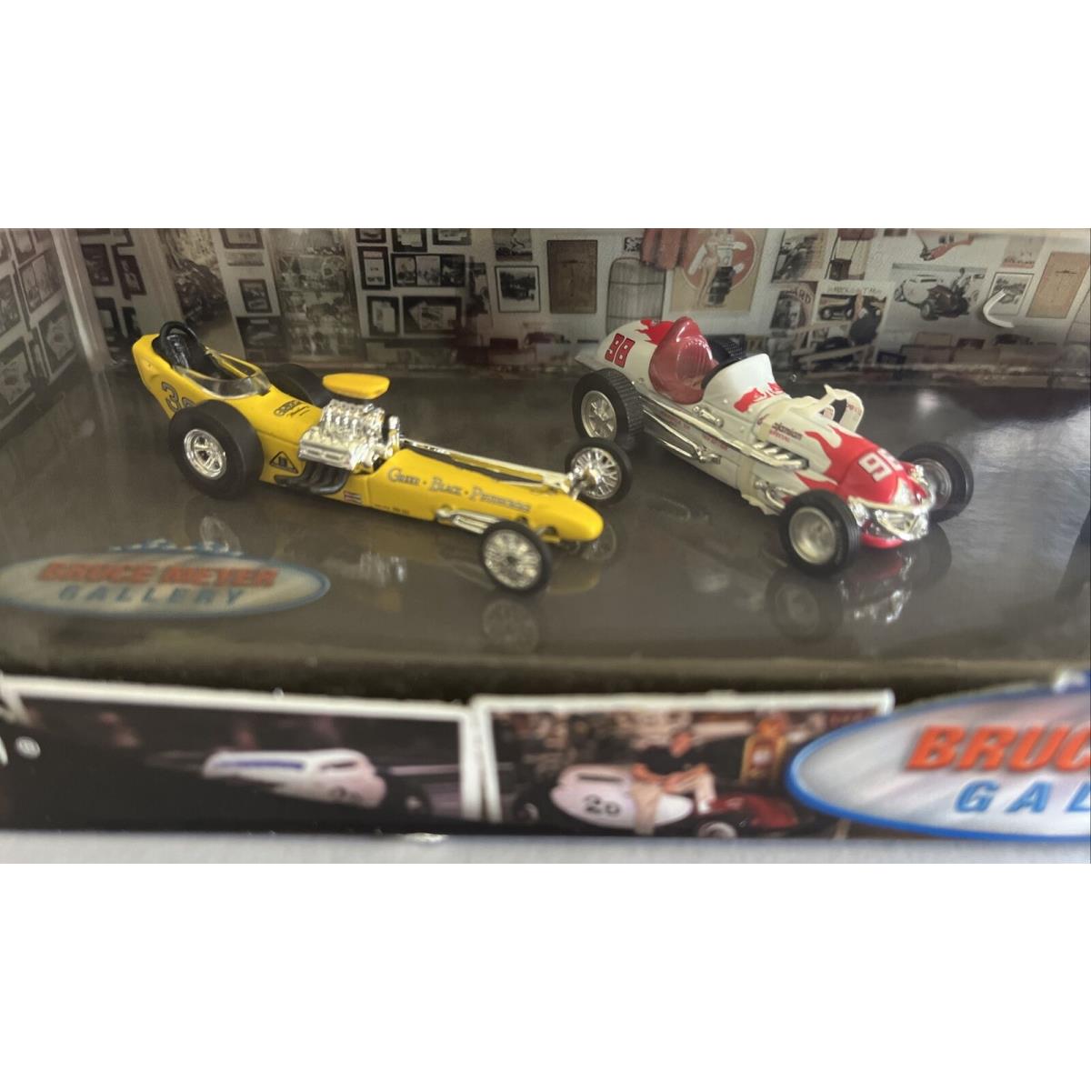 Hot Wheels Bruce Meyer Gallery 4 Car Set Vintage Racing Die Cast B222