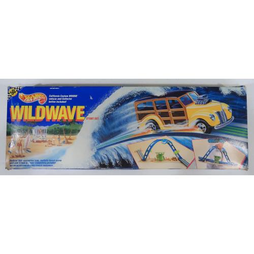 Vintage Hot Wheels Wildwave Stunt Set - 1989 Mattel - - Rough Box - 9093