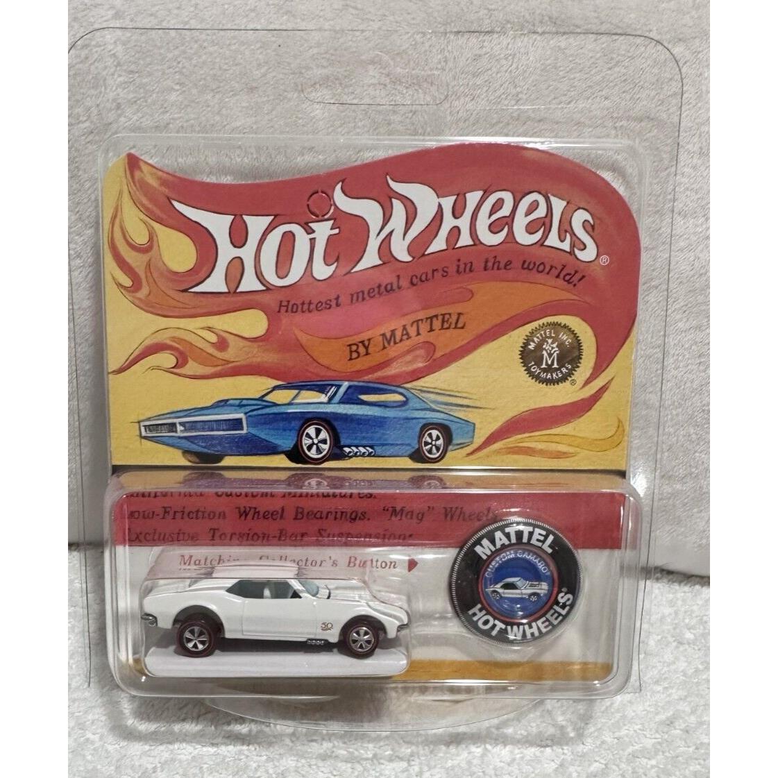 2019 Hot Wheels Rlc Custom Camaro- White 9371 of 12 000