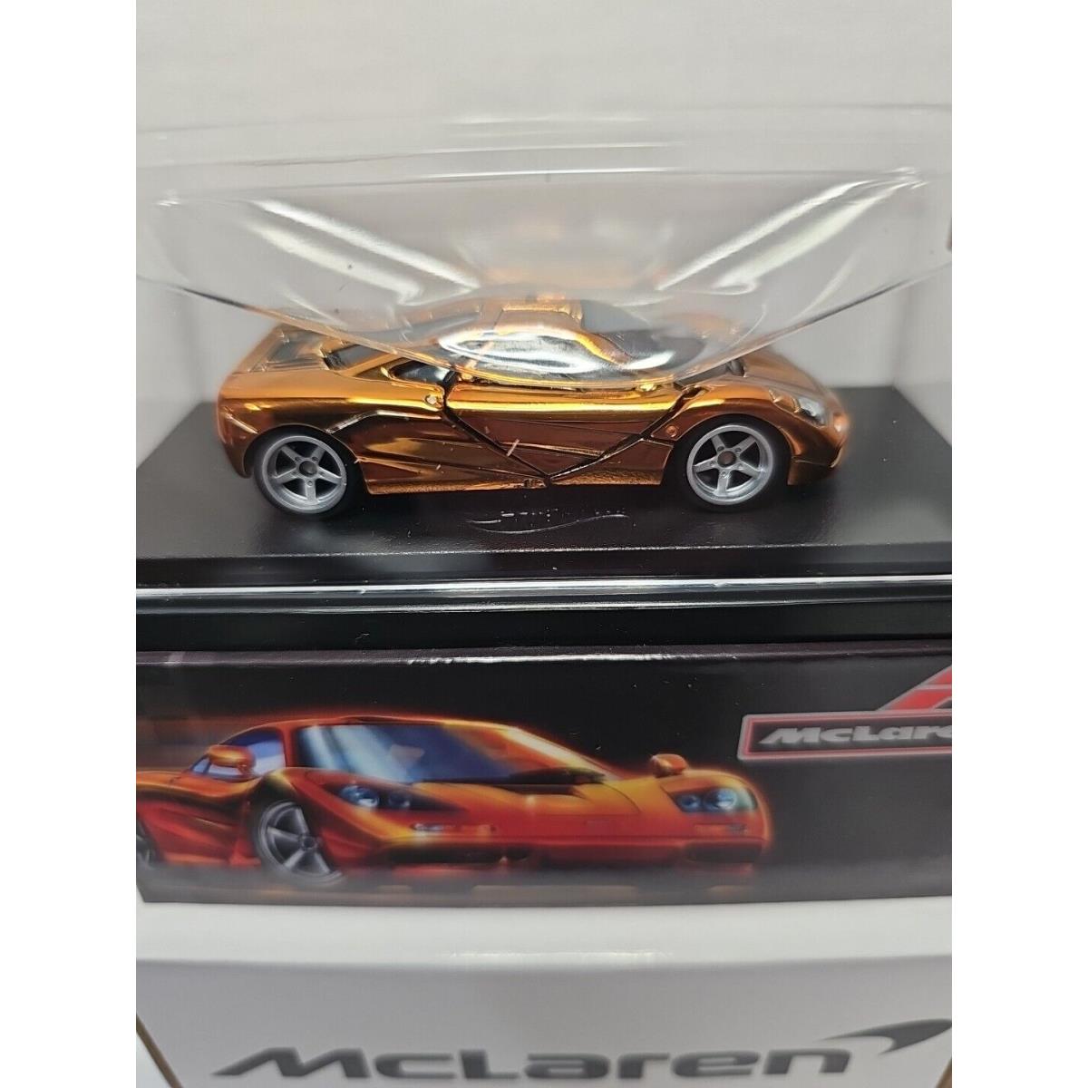 2023 Hot Wheels Rlc Spectraflame Orange Mclaren F1 Car Acrylic Case