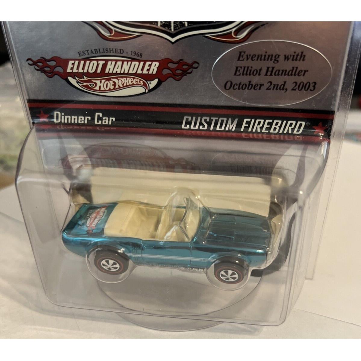 Hot Wheels 17th Convention Dinner Custom Firebird Elliot Handler Low 235/2000