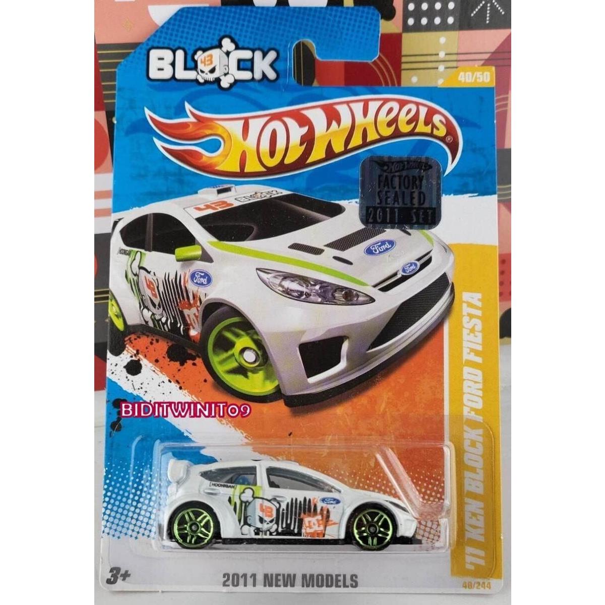 Hot Wheels 2011 Models `11 Ken Block Ford Fiesta White W+