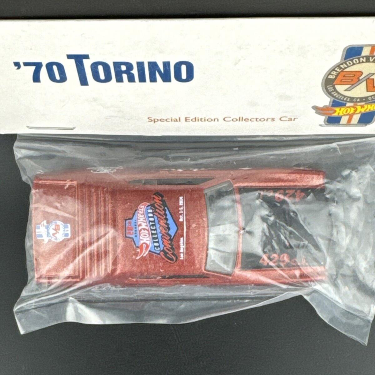 2014 Hot Wheels Maroon 70 Torino Brendon Vetuskey 28th Lax Convention P