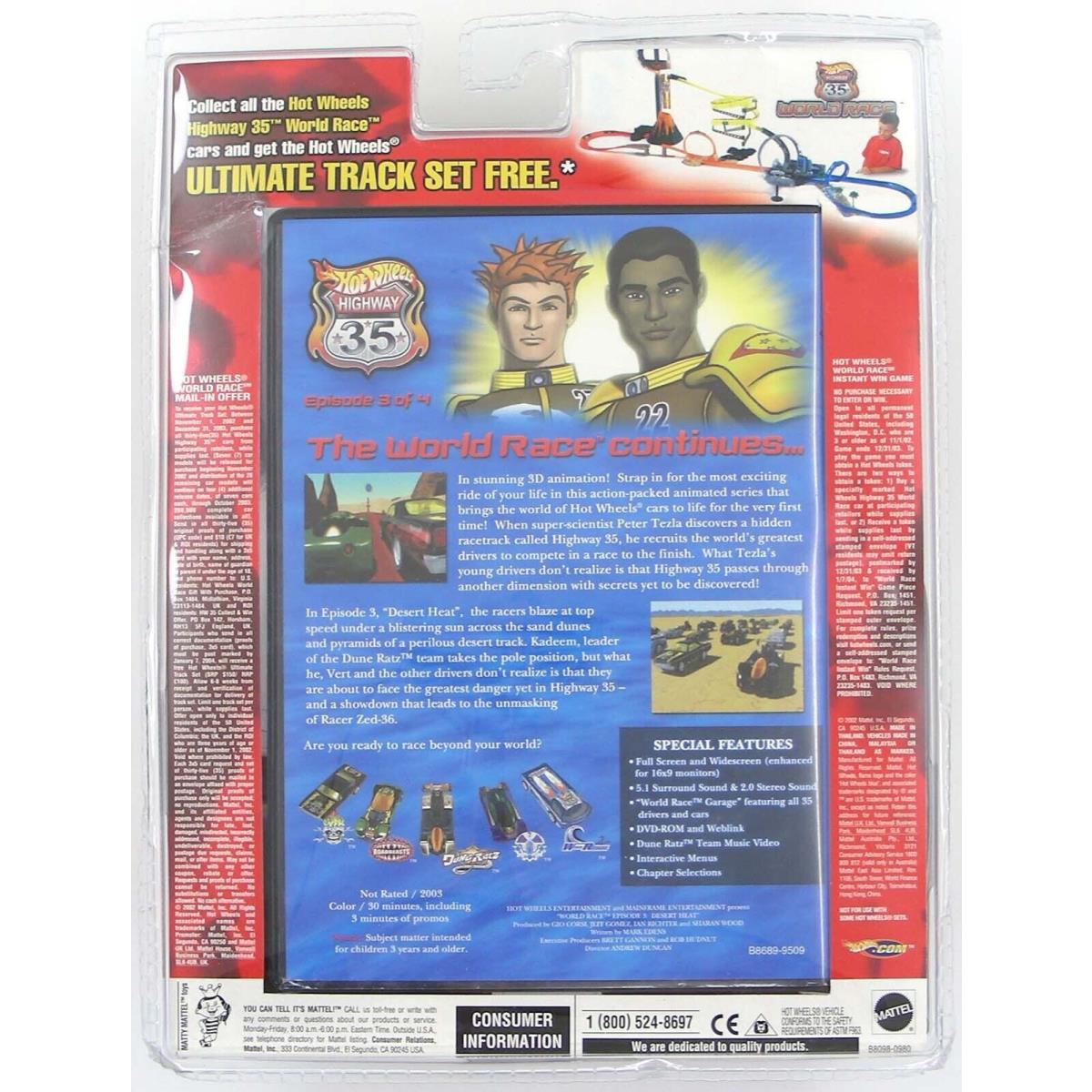 Hot Wheels Vulture & Muscle Tone Highway 35 World Race Vulture Muscle Tone 19 35 Dvd Pack Hot Wheels