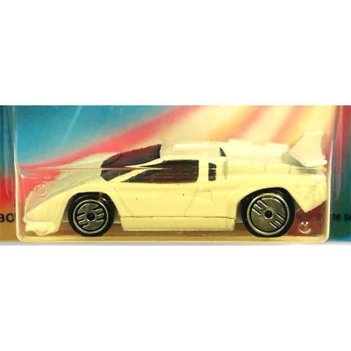 Hot Wheels Lamborghini Countach Speed Fleet Series 4384 Nrfp 1986 White 1:64