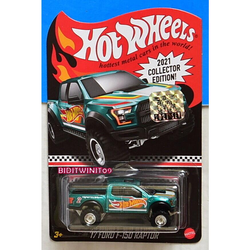 Hot Wheels 2021 Rlc Mail IN `17 Ford F-150 Raptor