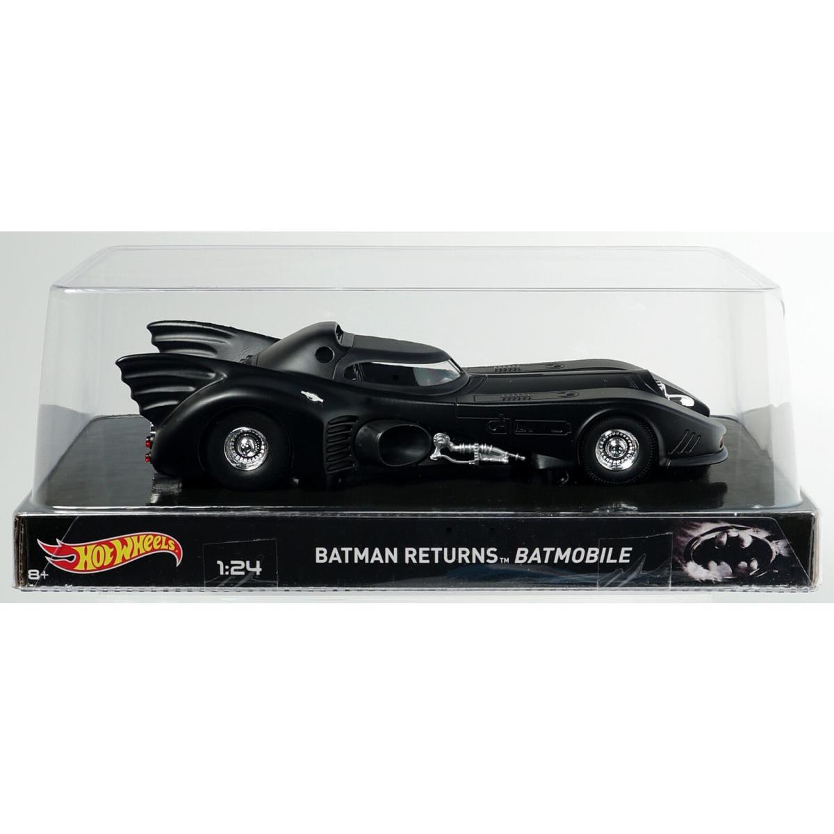 Hot Wheels Batman Returns Batmobile BLY51 Nrfb 2014 Black 1:24 Scale