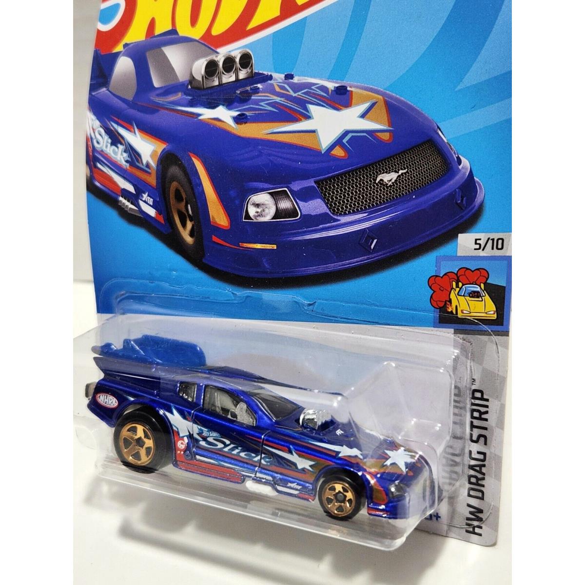 Hot Wheels Mustang Nhra Funny Car Blue Error Rare