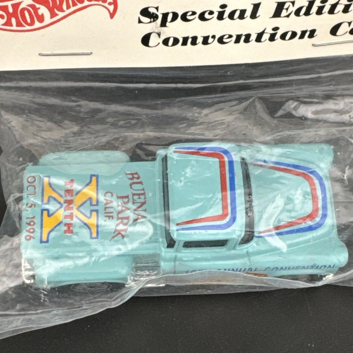 1996 Hot Wheels Teal Flashsider Ultra Hot Tenth Hws Convention Buena Park Baggie