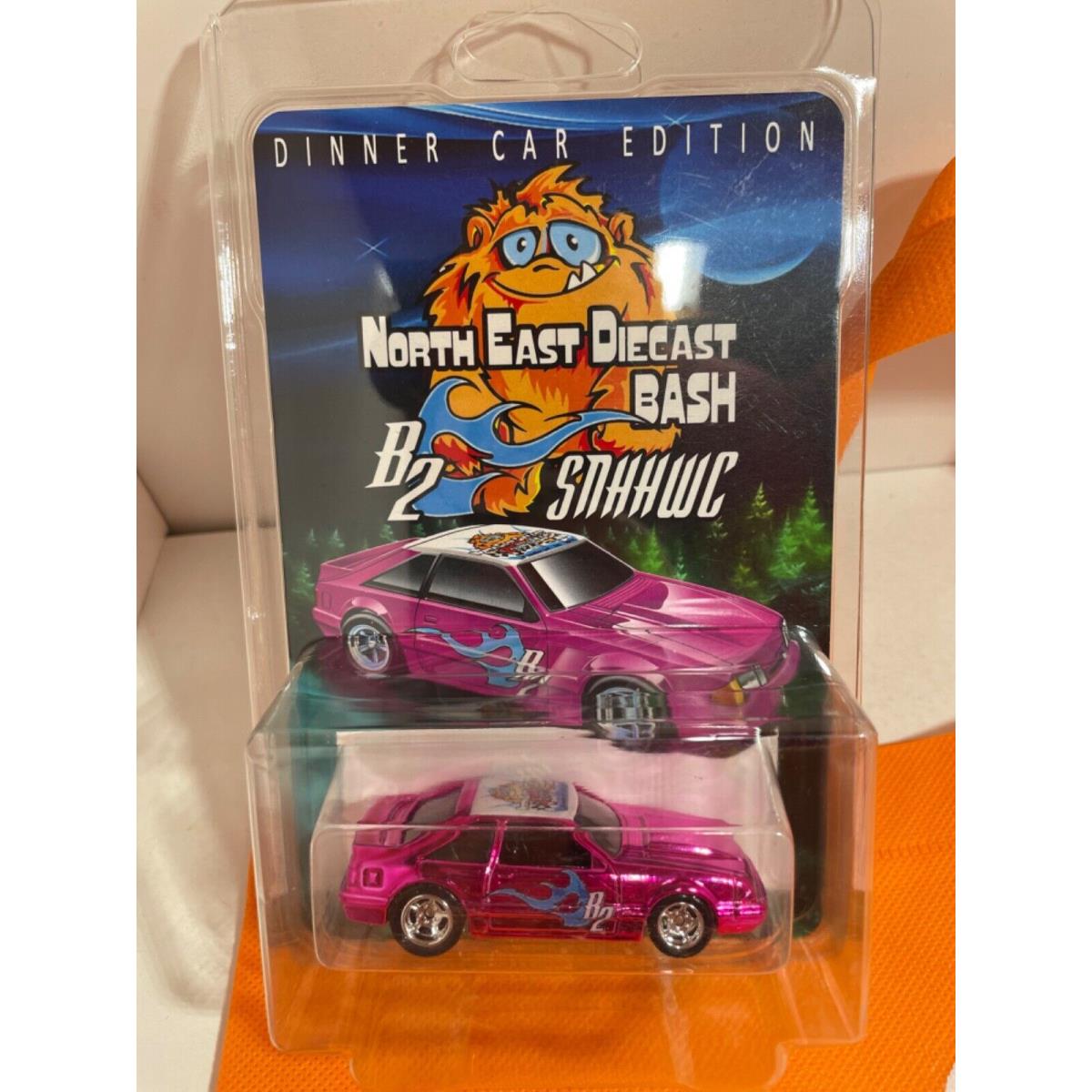 Hot Wheels Ned 2023 North East Die Cast Bash CS Customs Dinner Car 92 Mustang