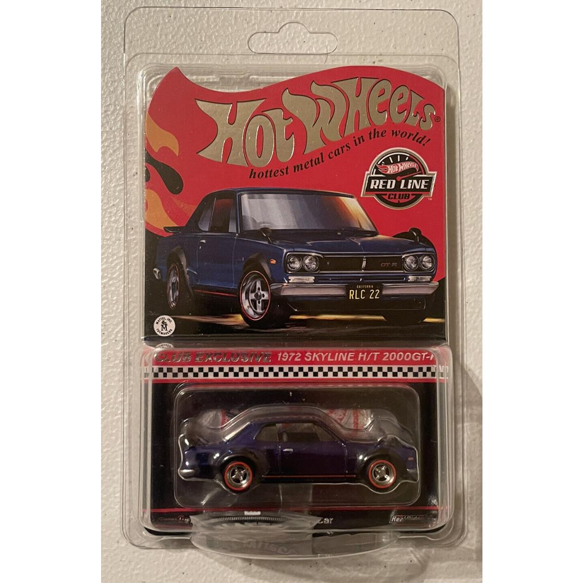 Hot Wheels 2022 Rlc Exclusive 1972 Nissan Skyline H/t 2000 Gt-r Mattel Rare Car