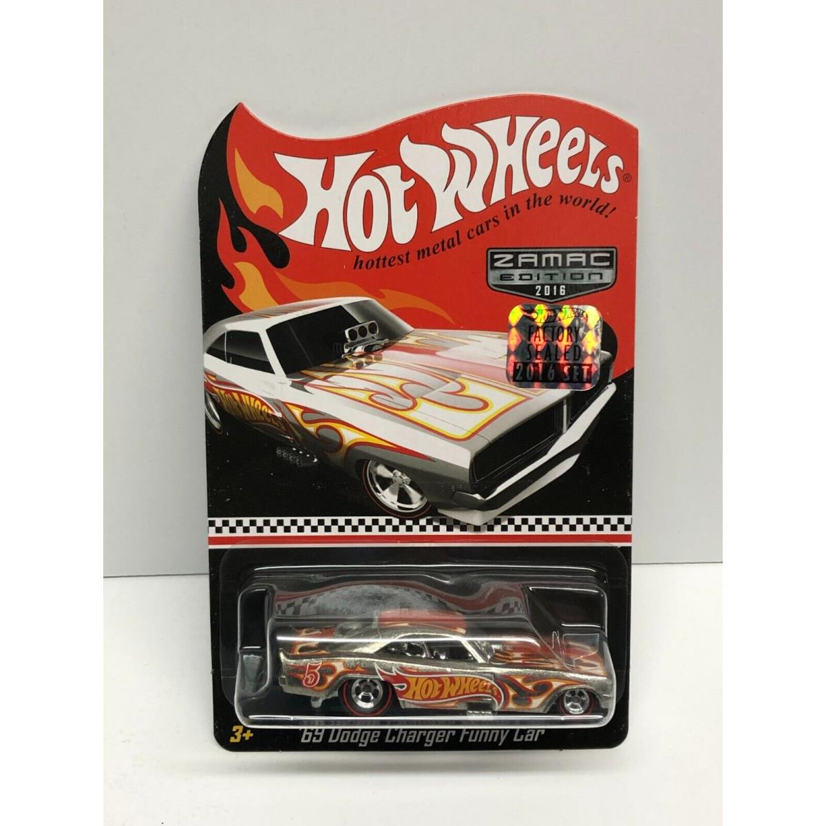 Hot Wheels Zamac Edition 69 Dodge Charger Funny Car From 2016 Set