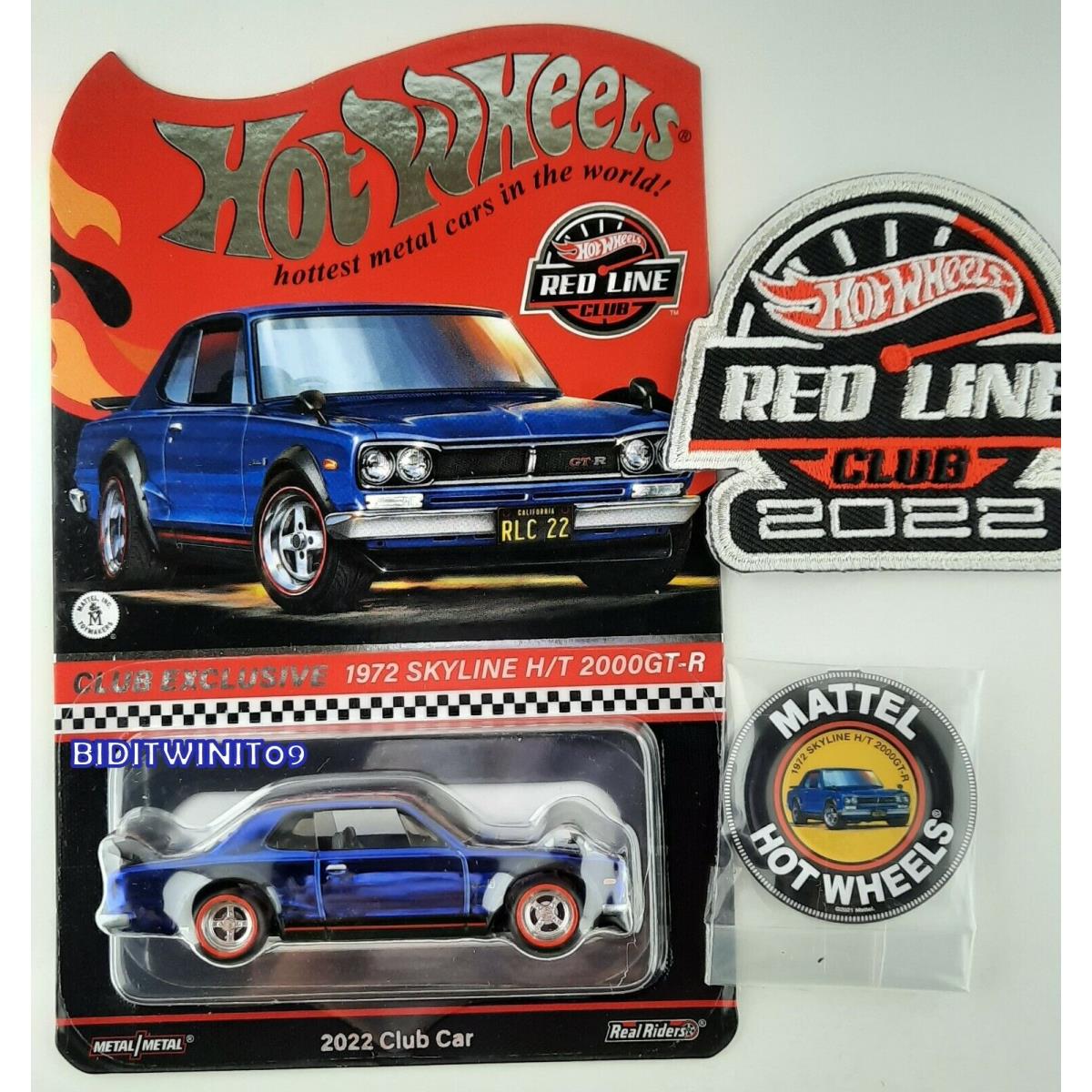 Hot Wheels 2022 Rlc Membership 1972 Nissan H/t 2000 Gt-r