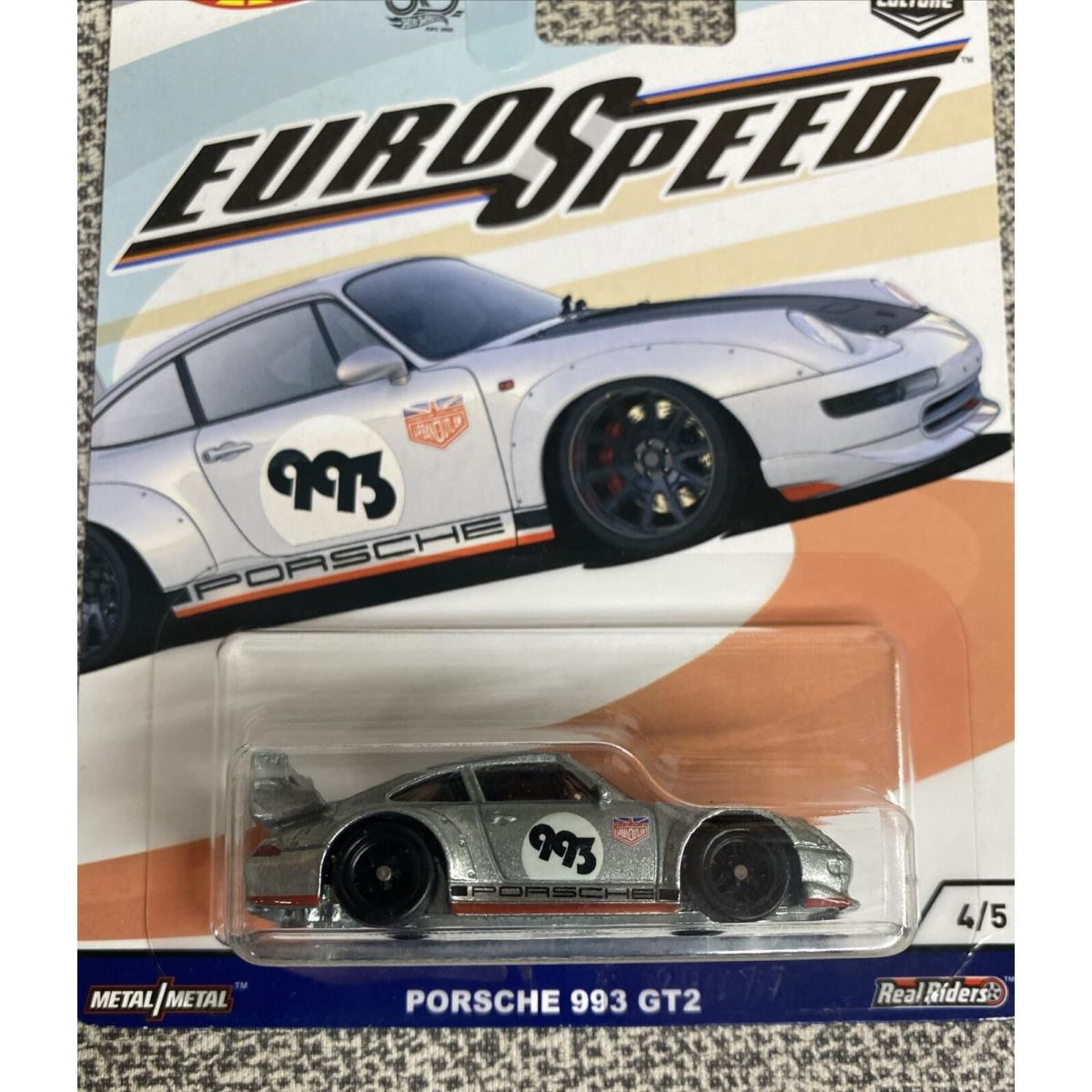 2017 Hot Wheels Euro Speed Porsche 993 GT2 Car Culture Real Riders 911