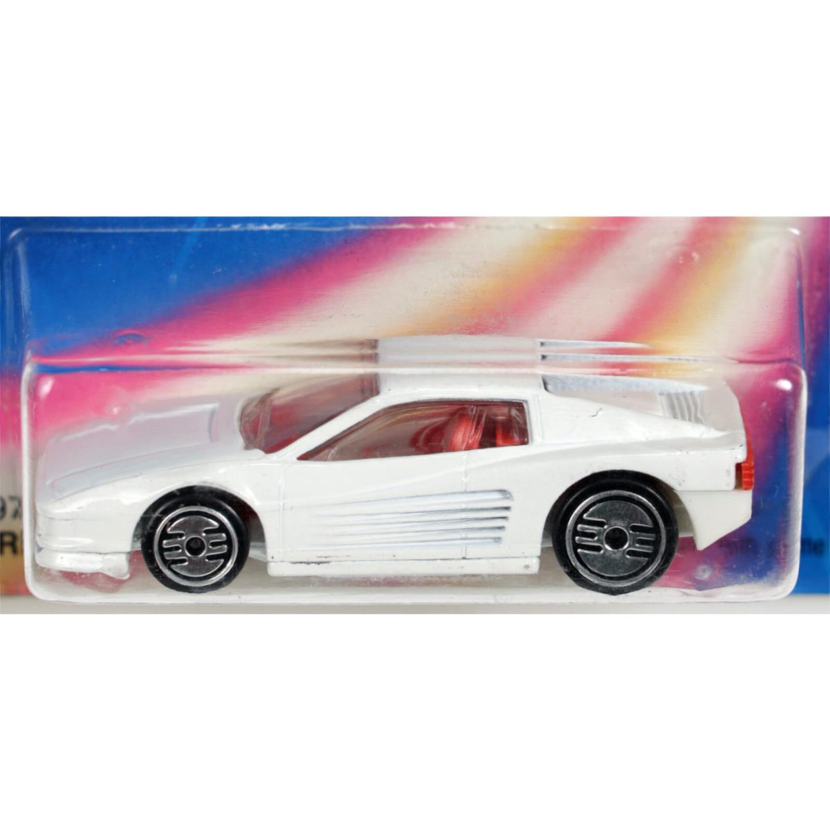 Vintage Hot Wheels Ferrari Testarossa 1897 Never Removed From Pack 1986 Wht 1:64