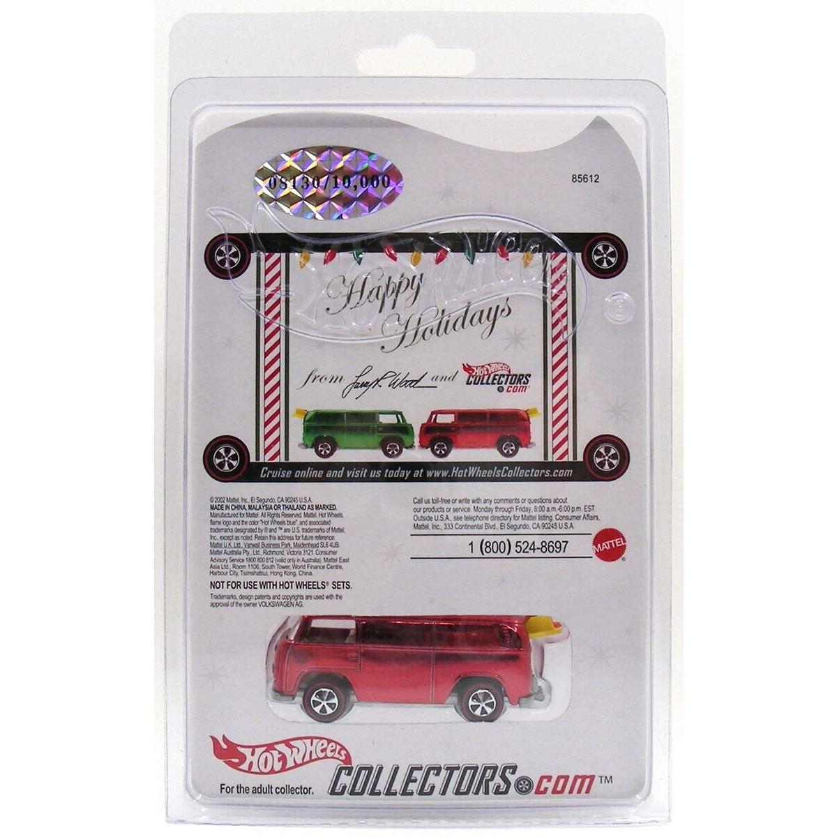 Beach Bomb Too Red 2002 Holiday Car Rlc Hwc Hot Wheels Collectors Redline Club