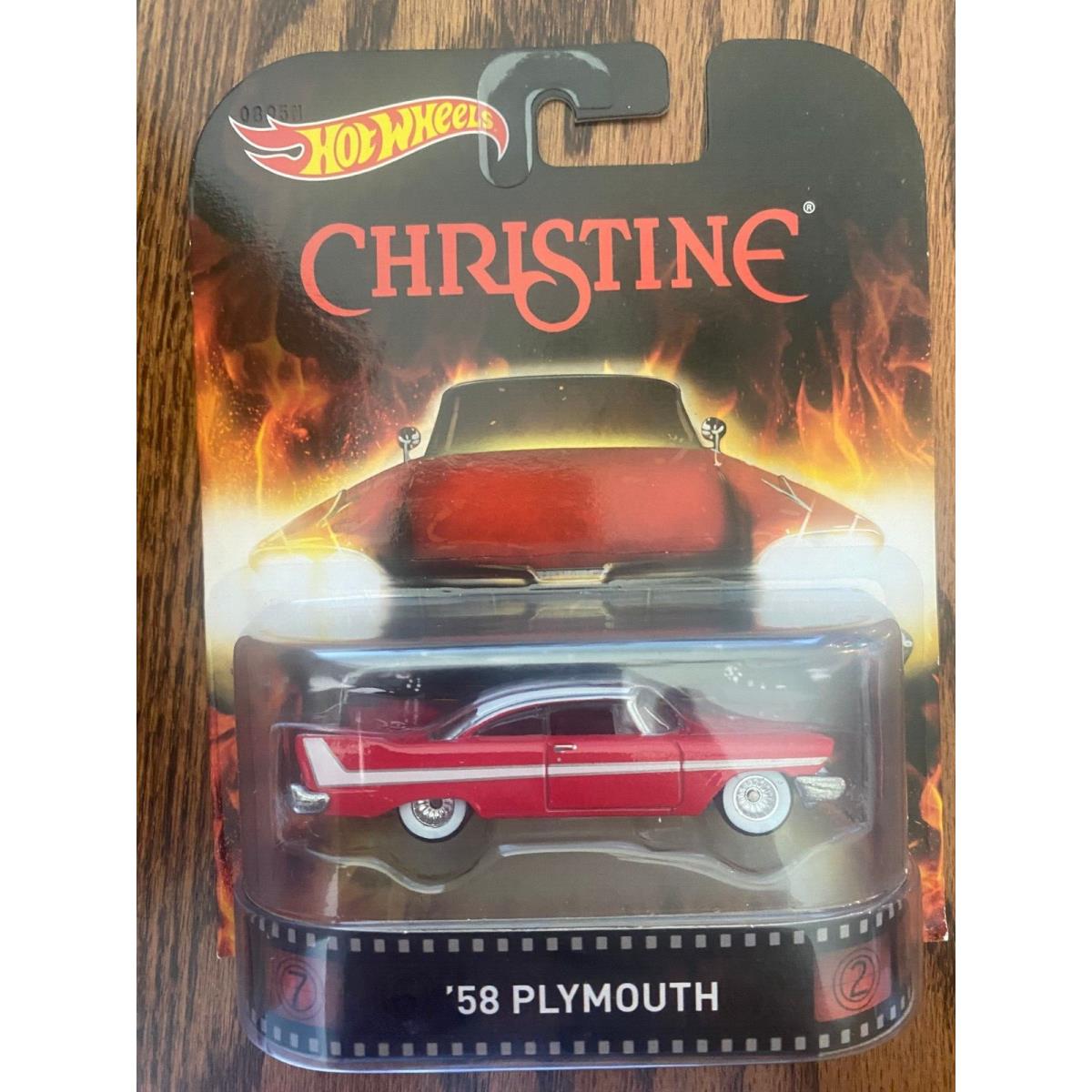 Hot Wheels 1958 Plymouth Christine Retro Entertainment 2014 Red 1:64