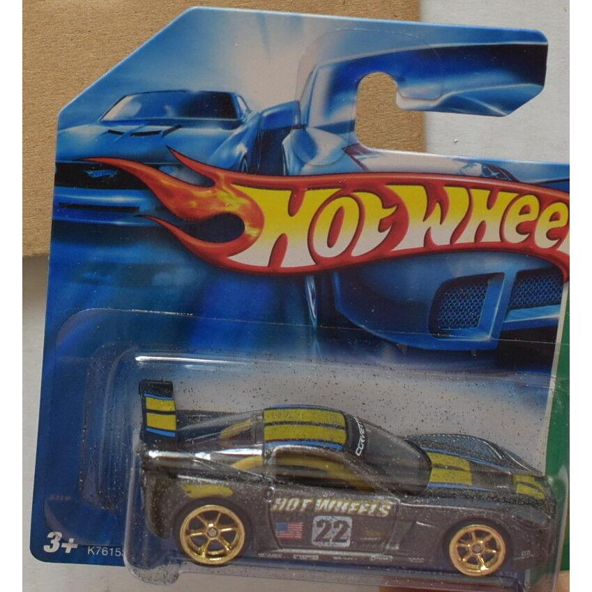 Hot Wheels 2007 Super Treasure Hunt Corvette C6R Short Card W+