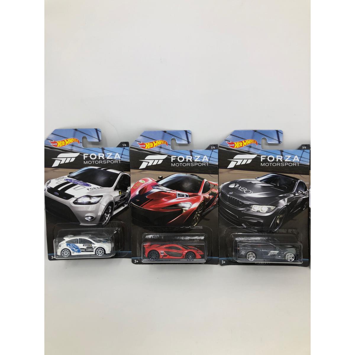 Hot Wheels 2017 Forza Motorsports 6 Car Set Bundle