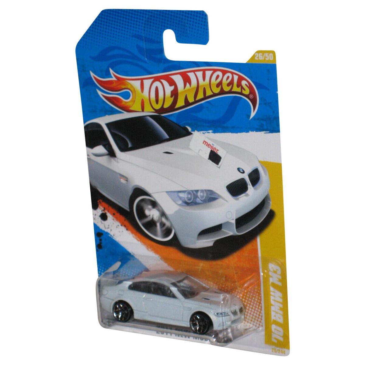 Hot Wheels 2011 Models 26/50 White `10 Bmw M3 Car Toy 26/244