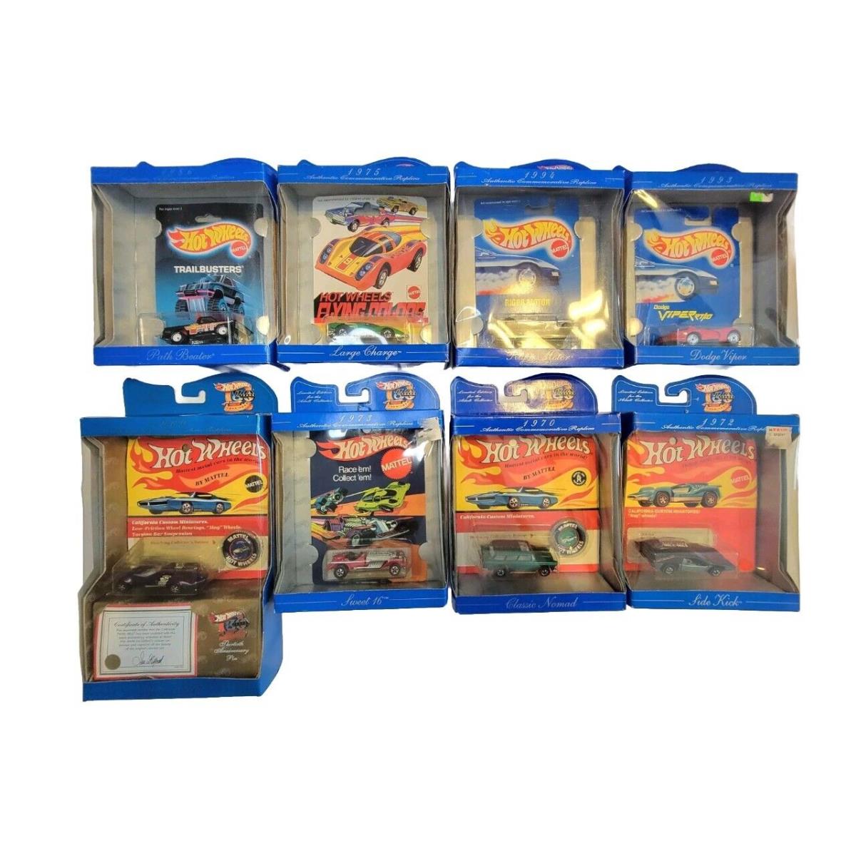Hot Wheels 30 Years Collection: Red Line Twin Mill 1970 Nomad Side Kick Etc