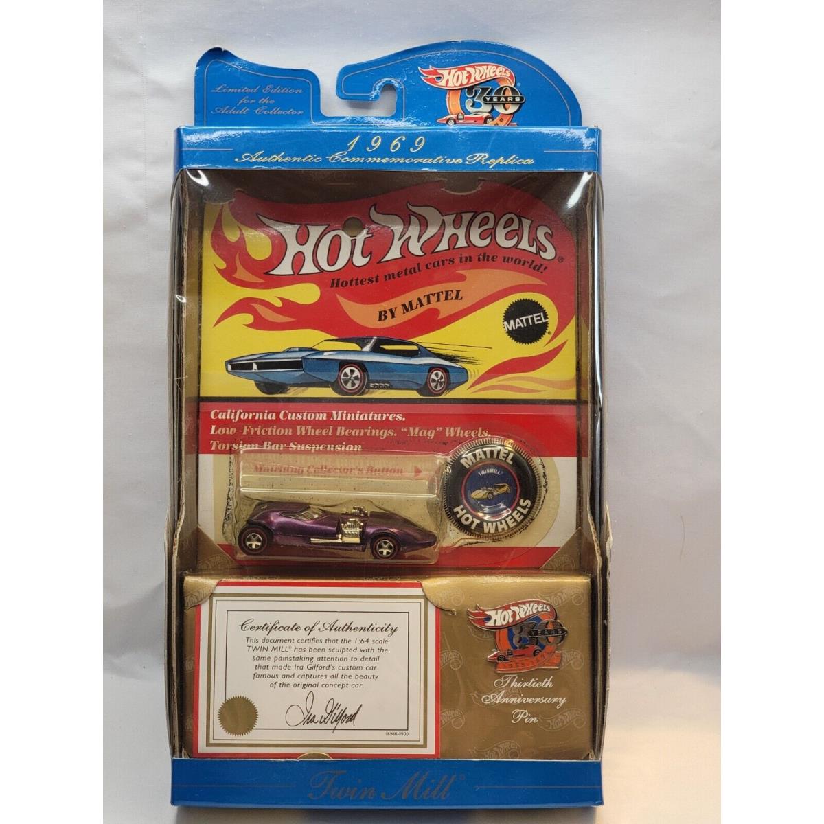 Hot Wheels 30 Years Collection: Red Line Twin Mill 1970 Nomad Side Kick Etc