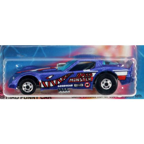 Hot Wheels Firebird Funny Car Speed Fleet Series 1483 Nrfp 1986 Blue 1:64