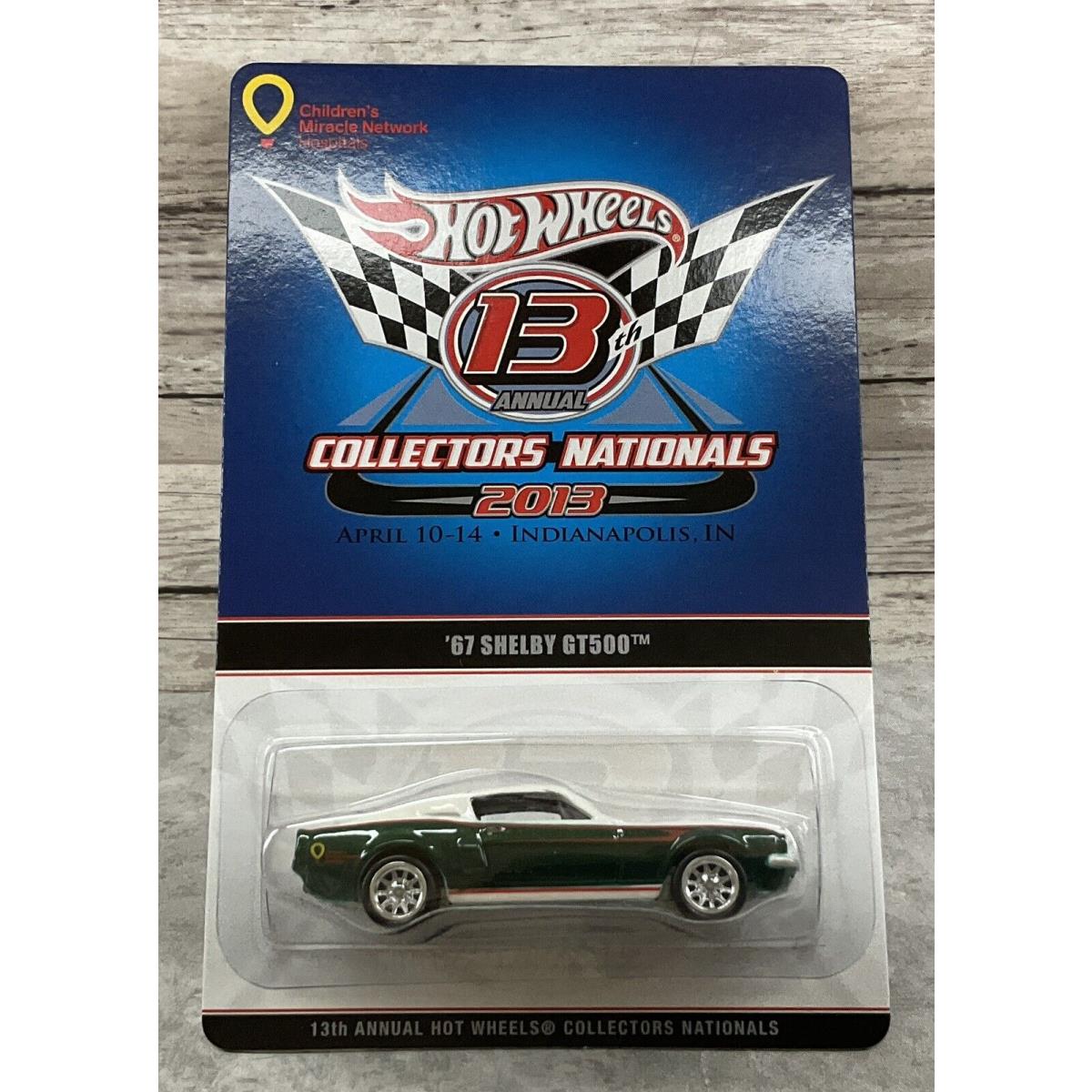 Hot Wheels 13TH Nationals Indianapolis IN 67 Shelby GT500 574/1500